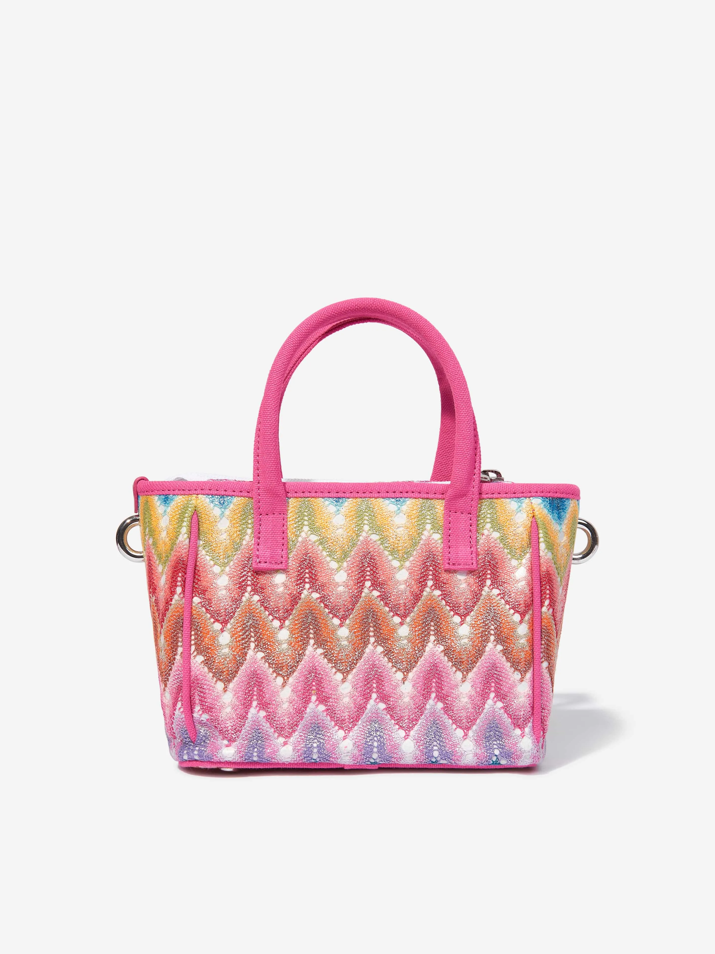 Girls Zigzag Tote Bag in Multicolour in Multicolour (35.5cm)