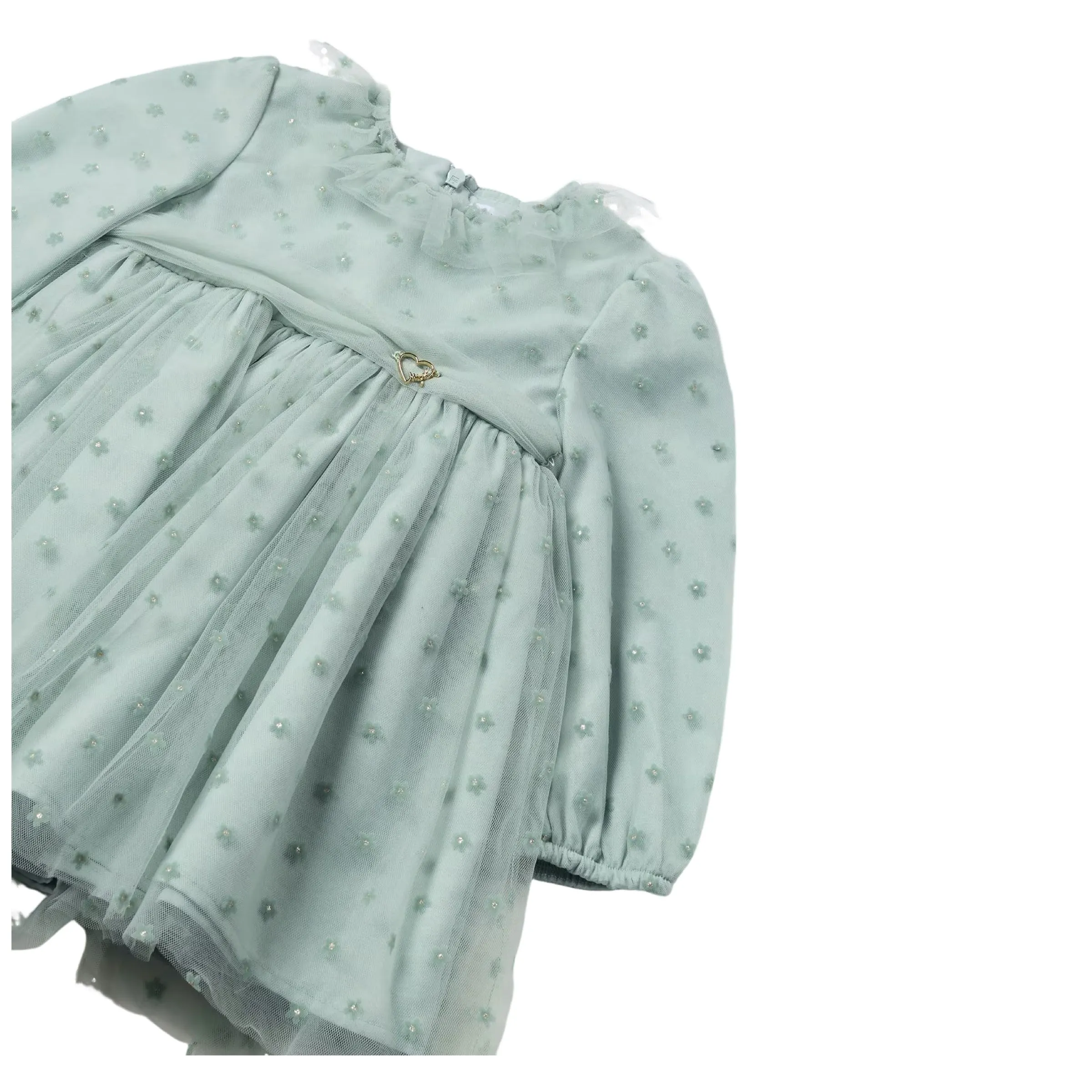 Green Jade Daisy Smocked Dress