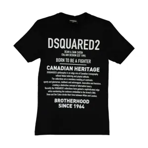 Kids DSQUARED2 Black Logo T-Shirt