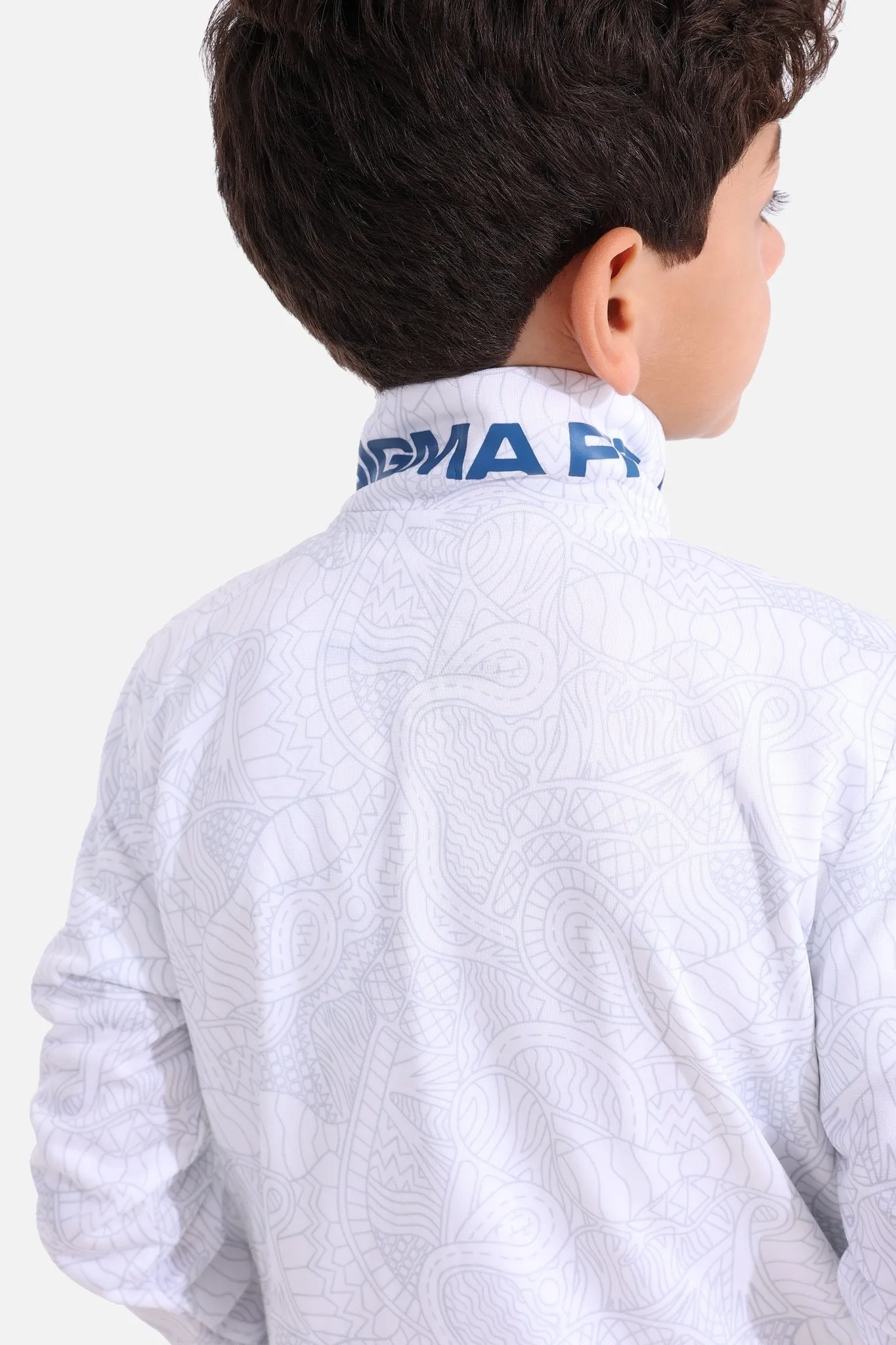 Kids White/Bellwether Tracksuit