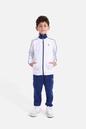 Kids White/Bellwether Tracksuit