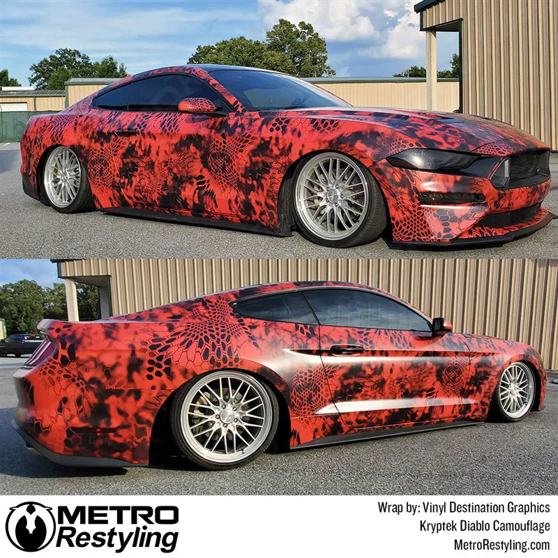 Kryptek Diablo Camouflage Vinyl Wrap Film