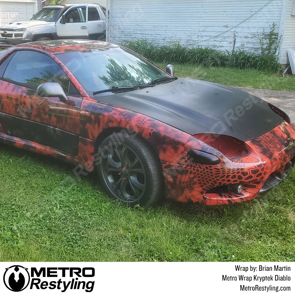 Kryptek Diablo Camouflage Vinyl Wrap Film