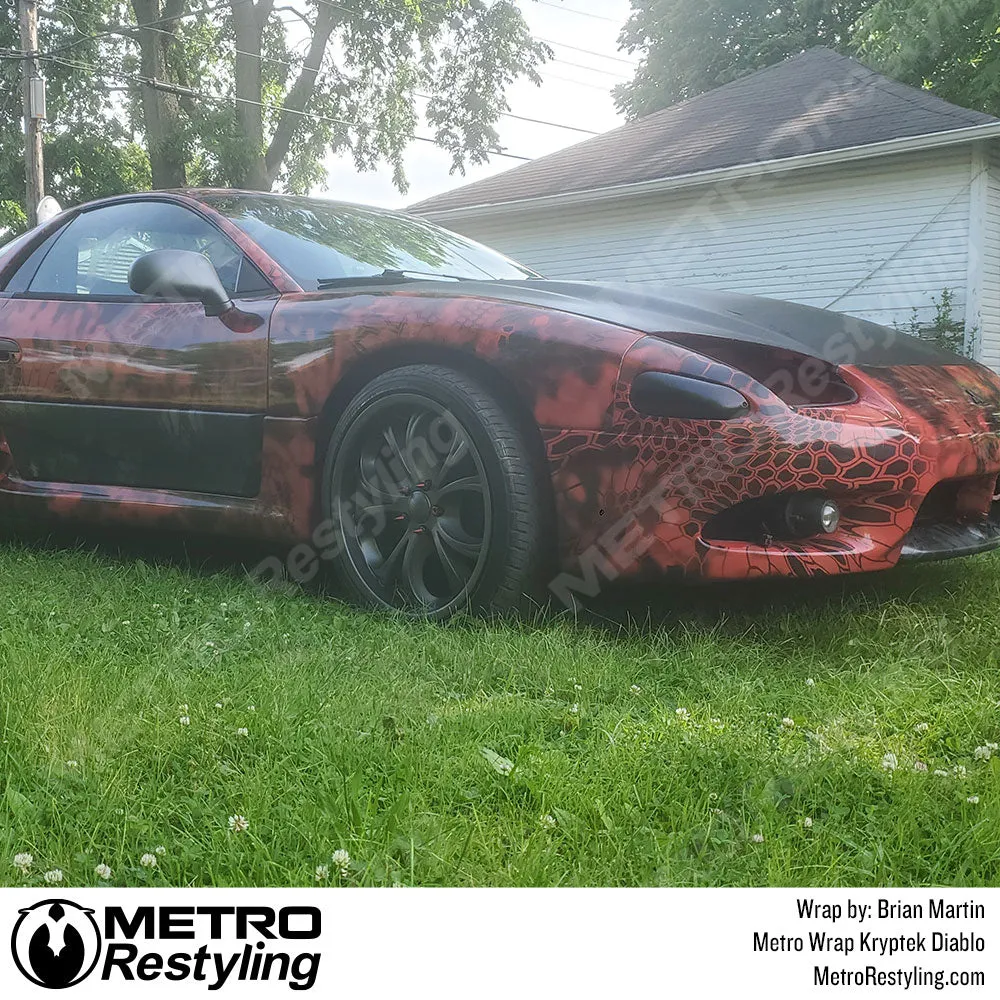 Kryptek Diablo Camouflage Vinyl Wrap Film