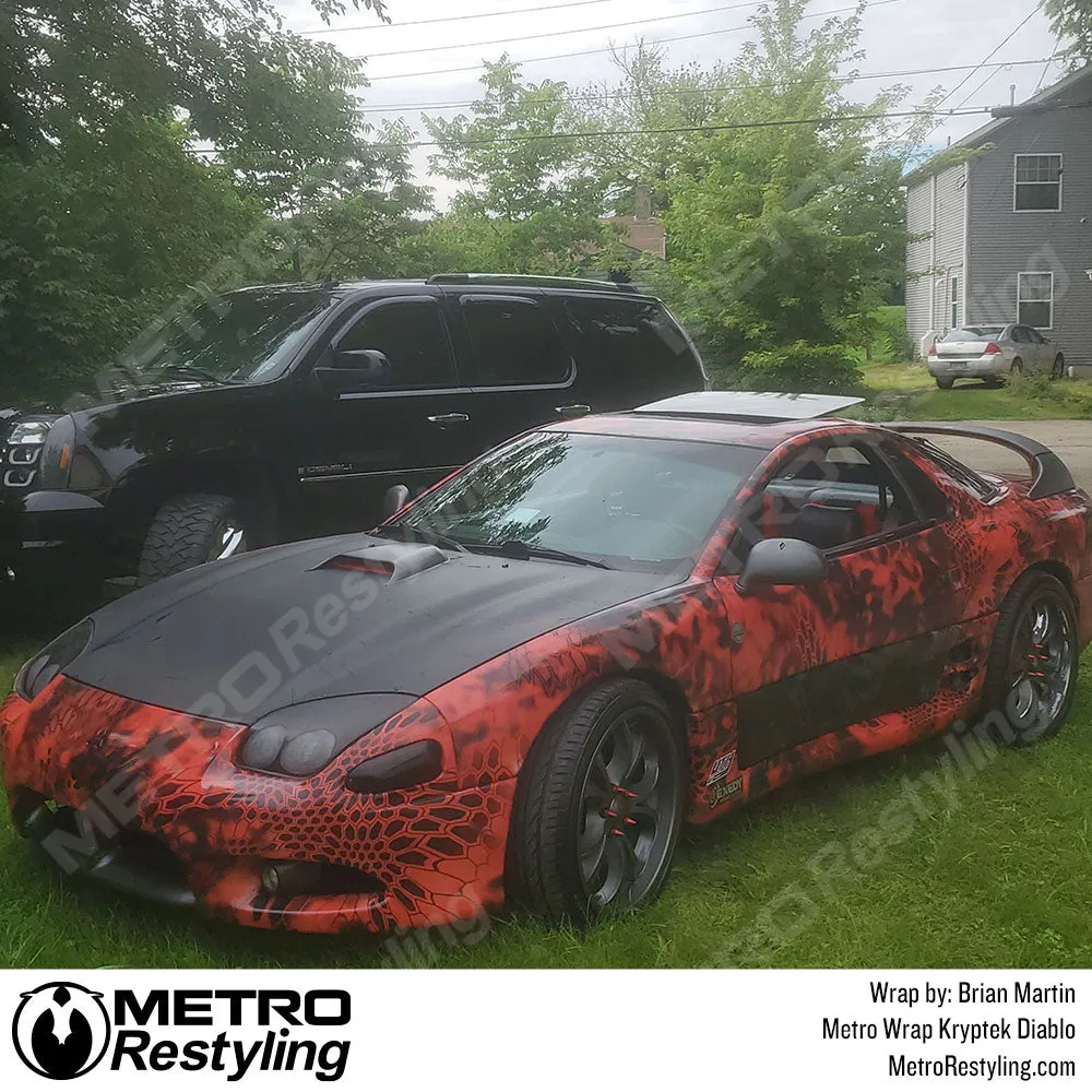 Kryptek Diablo Camouflage Vinyl Wrap Film