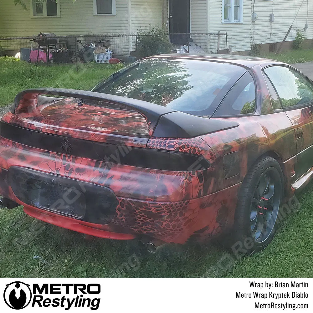 Kryptek Diablo Camouflage Vinyl Wrap Film