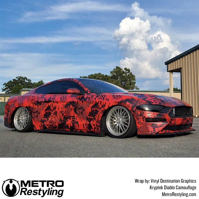 Kryptek Diablo Camouflage Vinyl Wrap Film