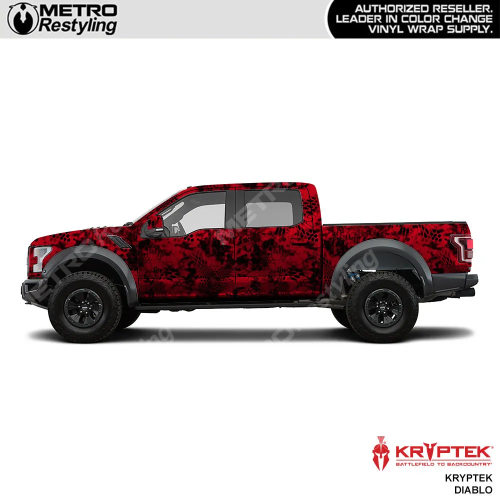 Kryptek Diablo Camouflage Vinyl Wrap Film