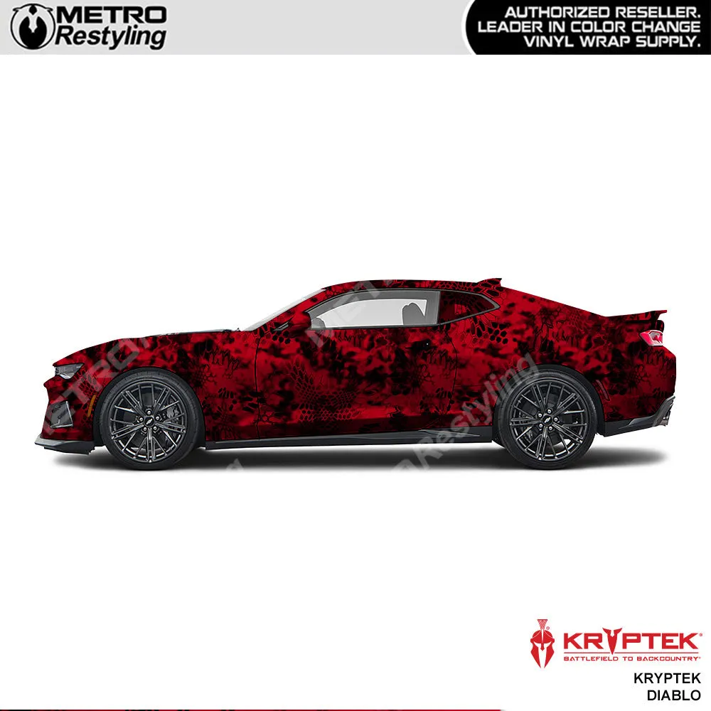 Kryptek Diablo Camouflage Vinyl Wrap Film
