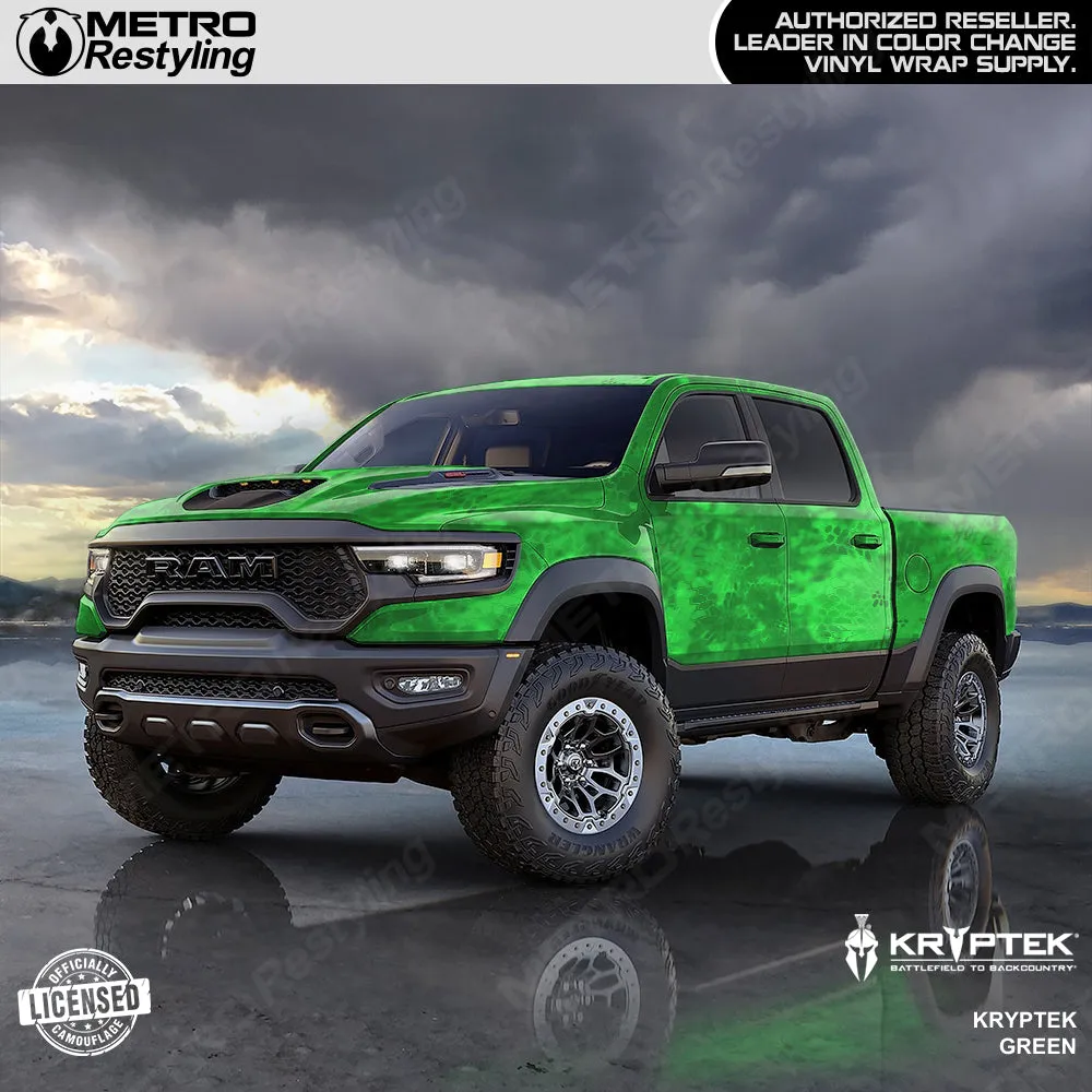 Kryptek Green Camouflage Vinyl Wrap Film