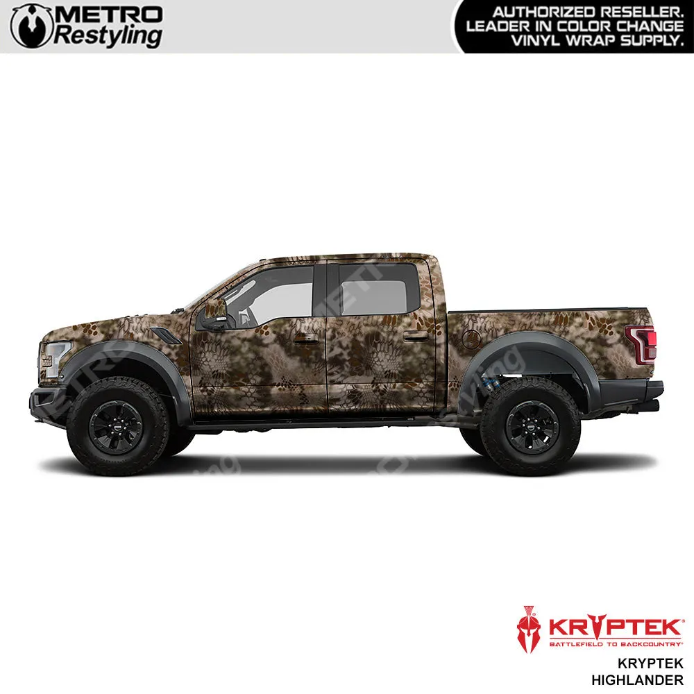 Kryptek Highlander Camouflage Vinyl Wrap Film
