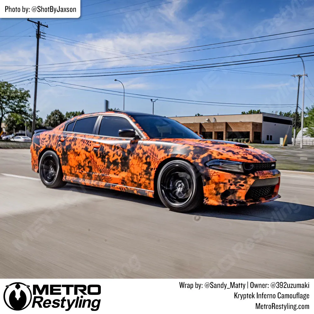 Kryptek Inferno Camouflage Vinyl Wrap Film