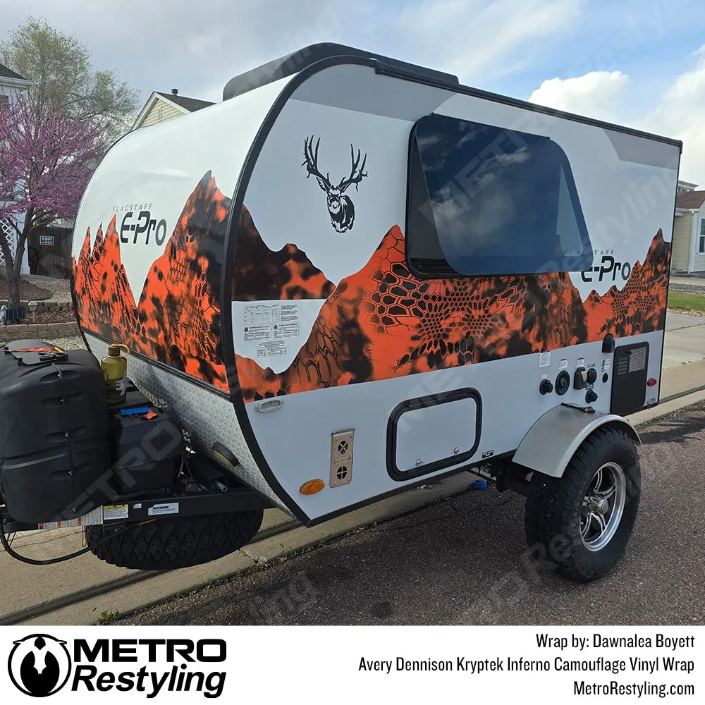 Kryptek Inferno Camouflage Vinyl Wrap Film