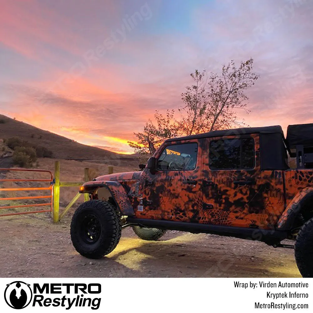 Kryptek Inferno Camouflage Vinyl Wrap Film