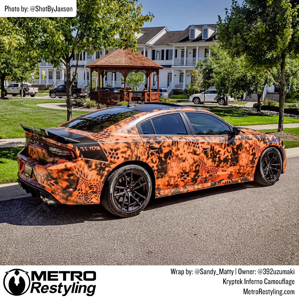 Kryptek Inferno Camouflage Vinyl Wrap Film