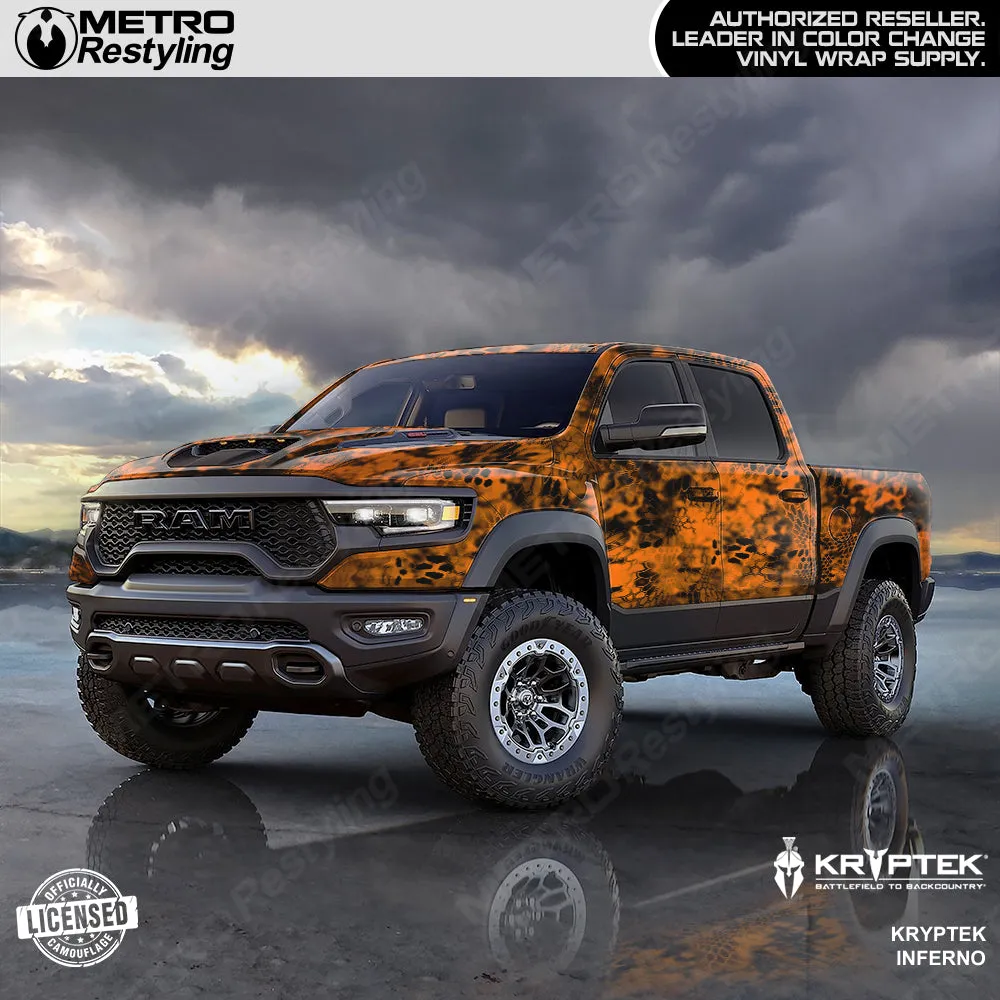 Kryptek Inferno Camouflage Vinyl Wrap Film