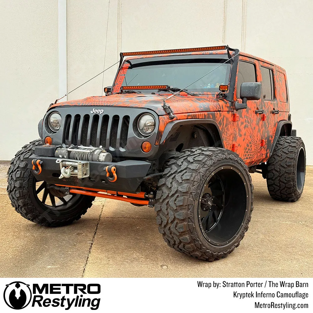 Kryptek Inferno Camouflage Vinyl Wrap Film