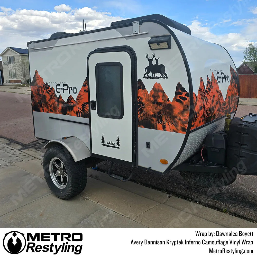 Kryptek Inferno Camouflage Vinyl Wrap Film