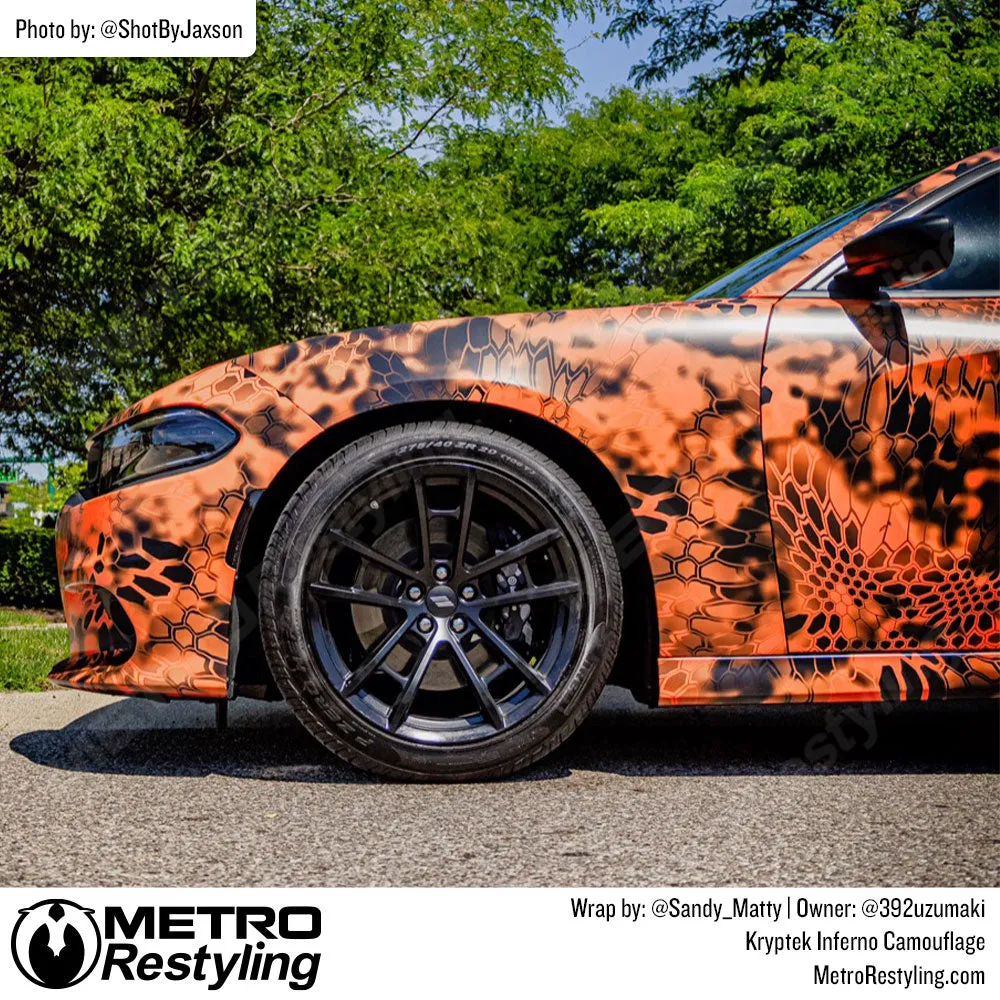 Kryptek Inferno Camouflage Vinyl Wrap Film