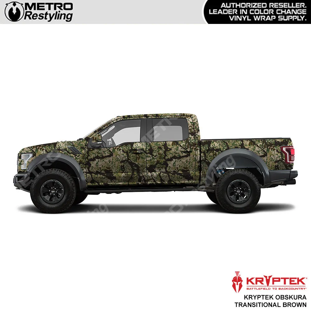 Kryptek Obskura Transitional Brown Camouflage Vinyl Wrap Film
