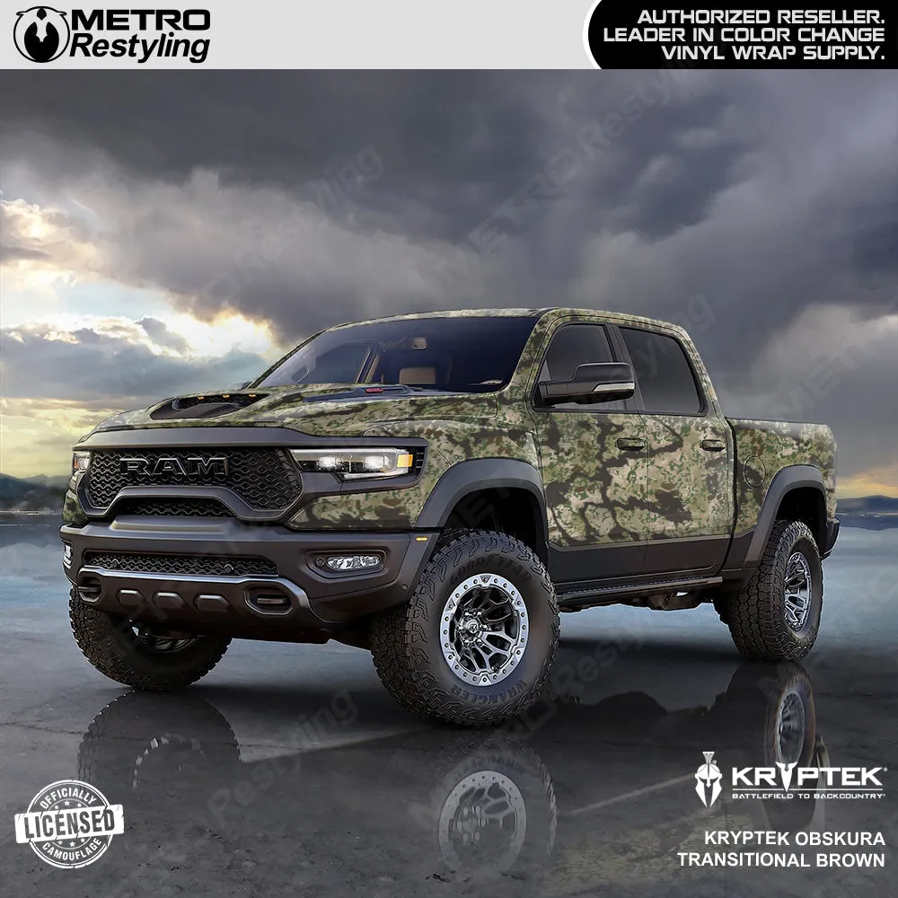 Kryptek Obskura Transitional Brown Camouflage Vinyl Wrap Film