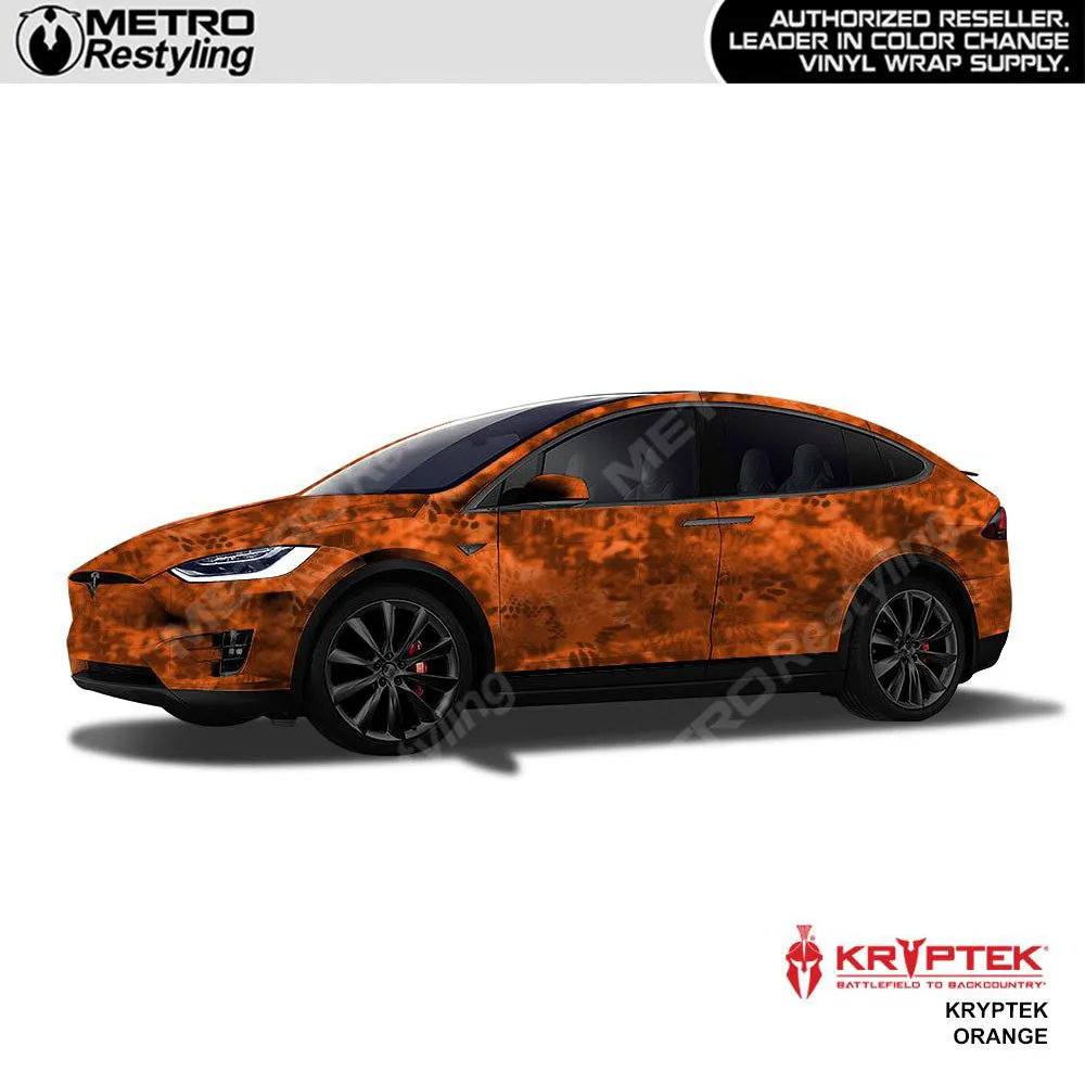 Kryptek Orange Camouflage Vinyl Wrap Film