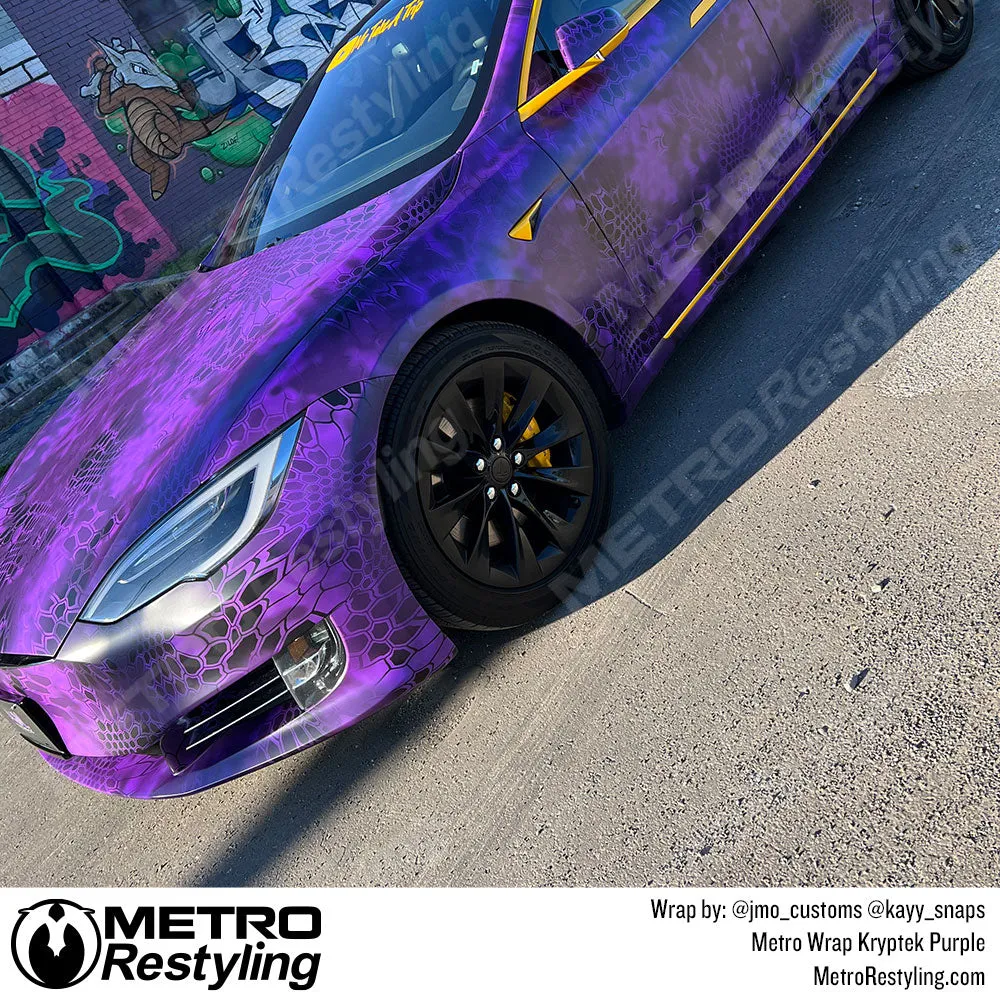 Kryptek Purple Camouflage Vinyl Wrap Film