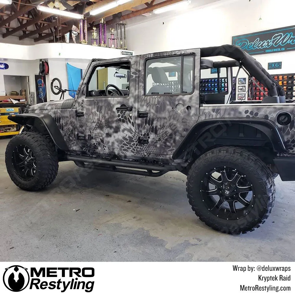 Kryptek Raid Camouflage Vinyl Wrap Film