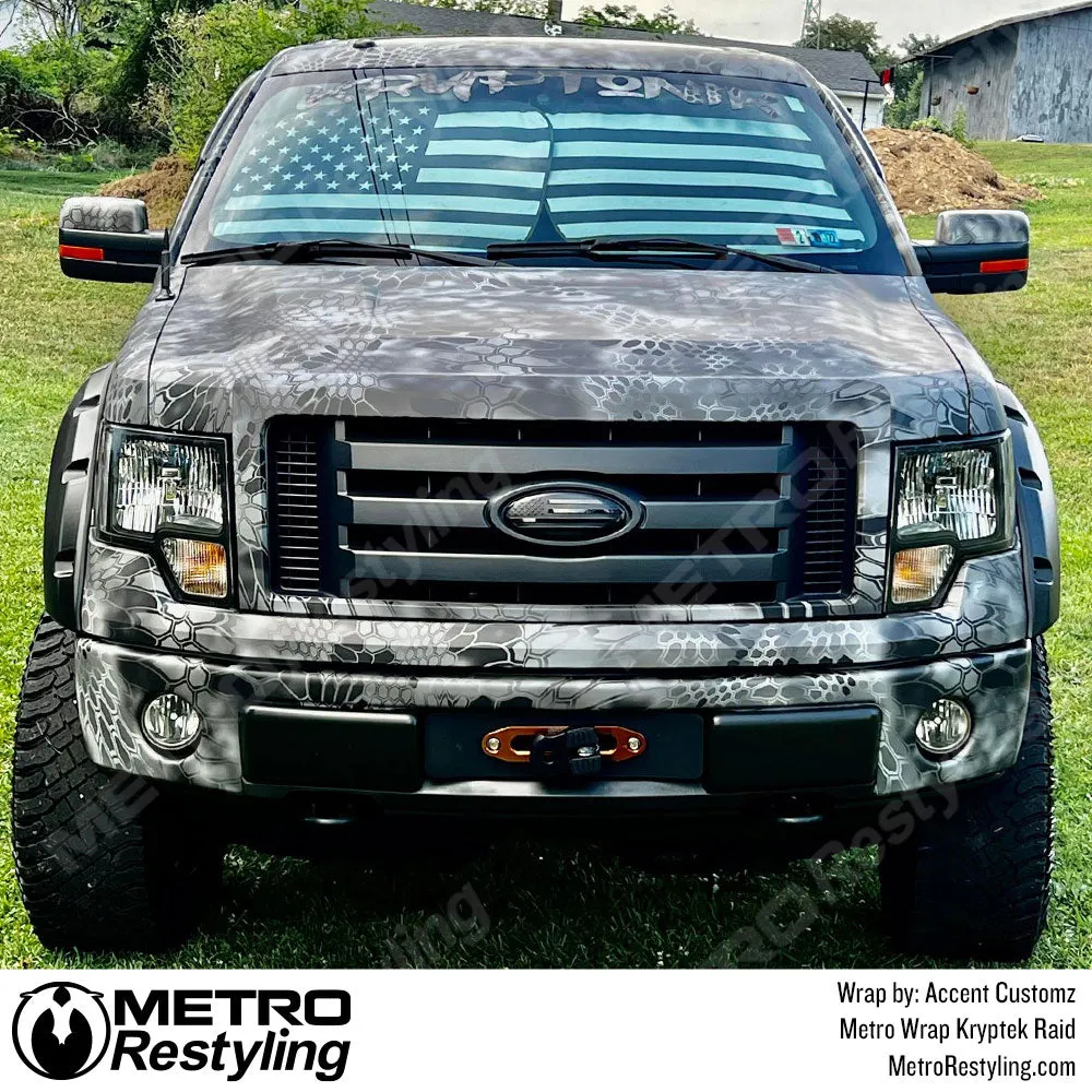 Kryptek Raid Camouflage Vinyl Wrap Film