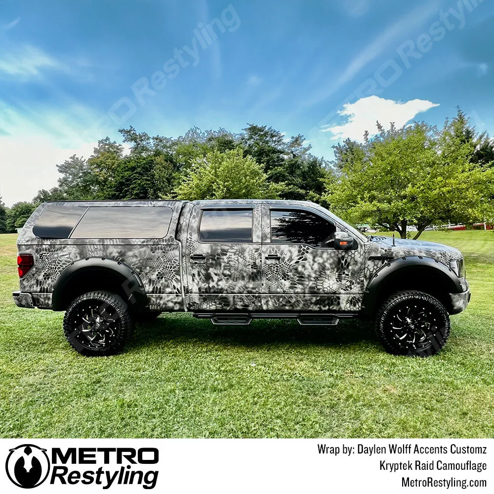 Kryptek Raid Camouflage Vinyl Wrap Film
