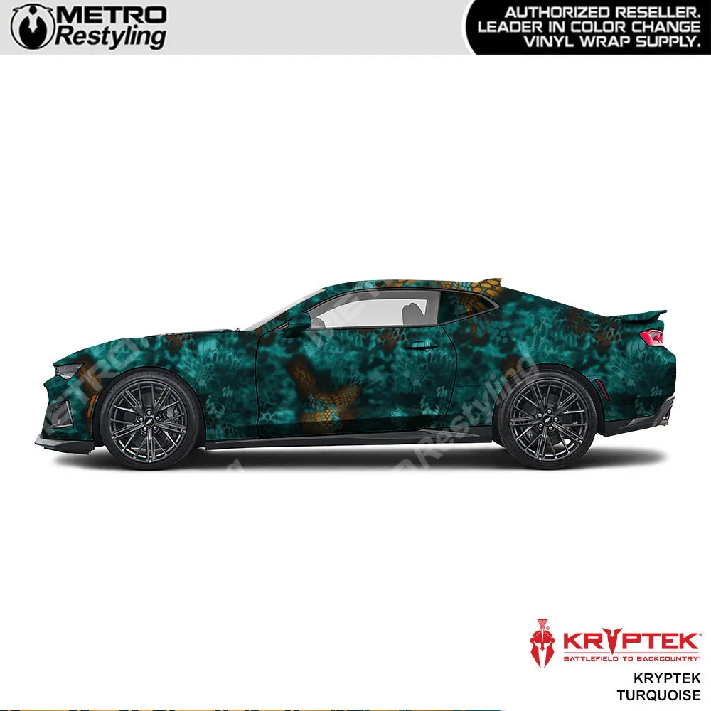 Kryptek Turquoise Camouflage Vinyl Wrap Film
