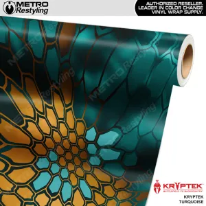Kryptek Turquoise Camouflage Vinyl Wrap Film