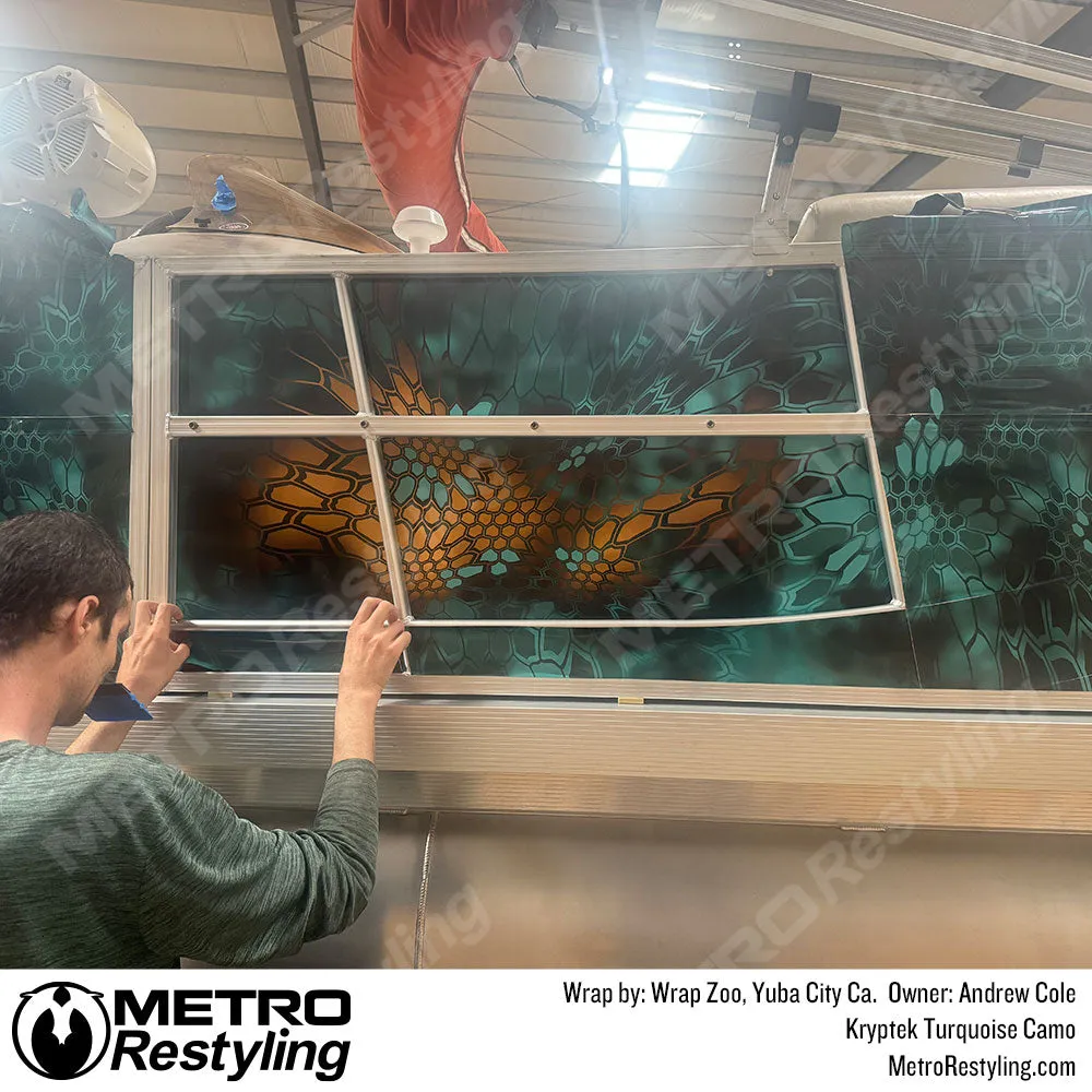 Kryptek Turquoise Camouflage Vinyl Wrap Film
