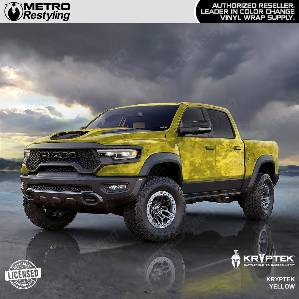Kryptek Yellow Camouflage Vinyl Wrap Film