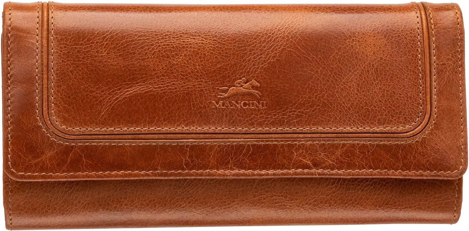 Mancini South Beach RFID Secure Trifold Wallet