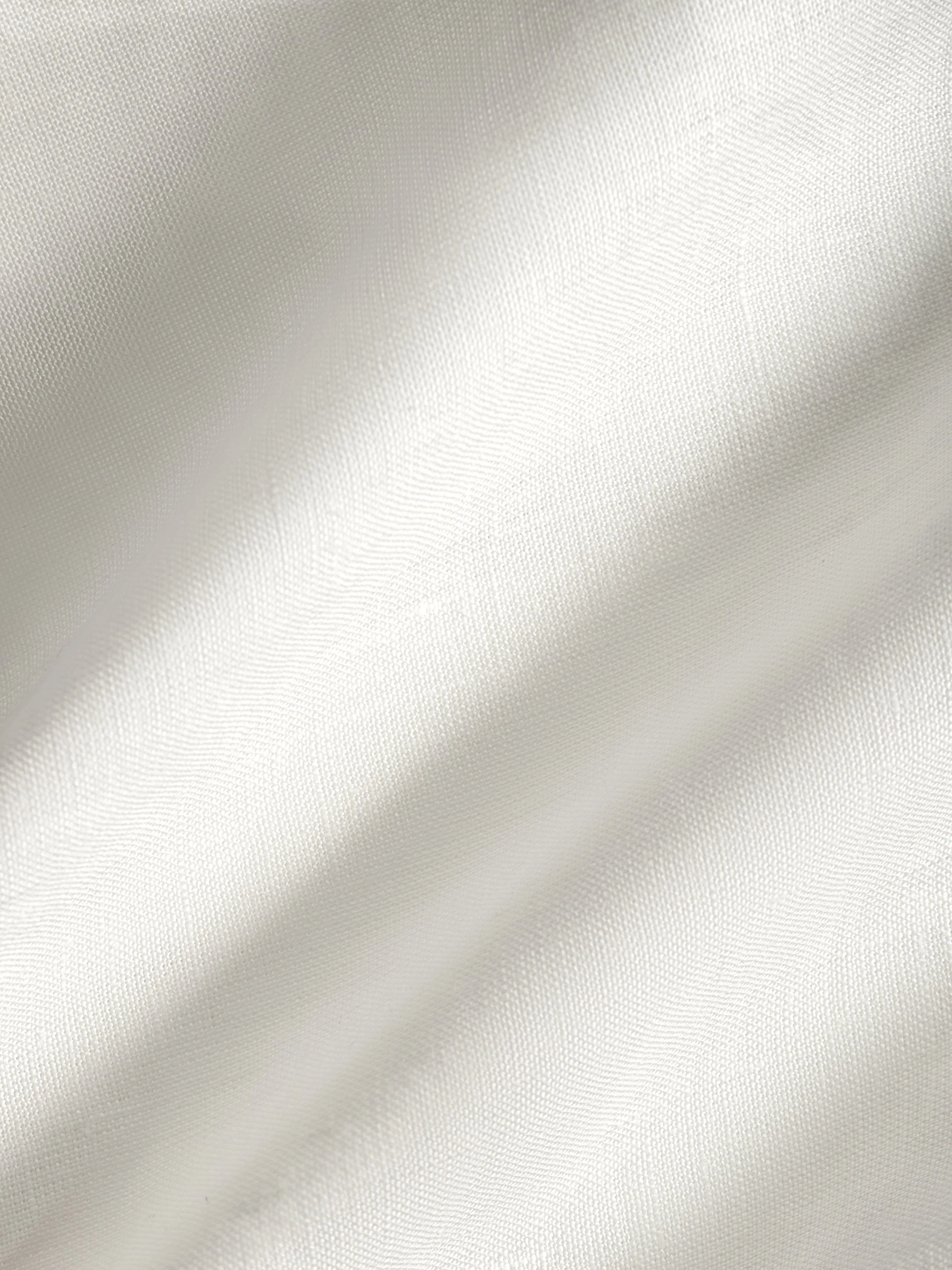 Mens Aloe Linen Camp Collar Shirt—off-white