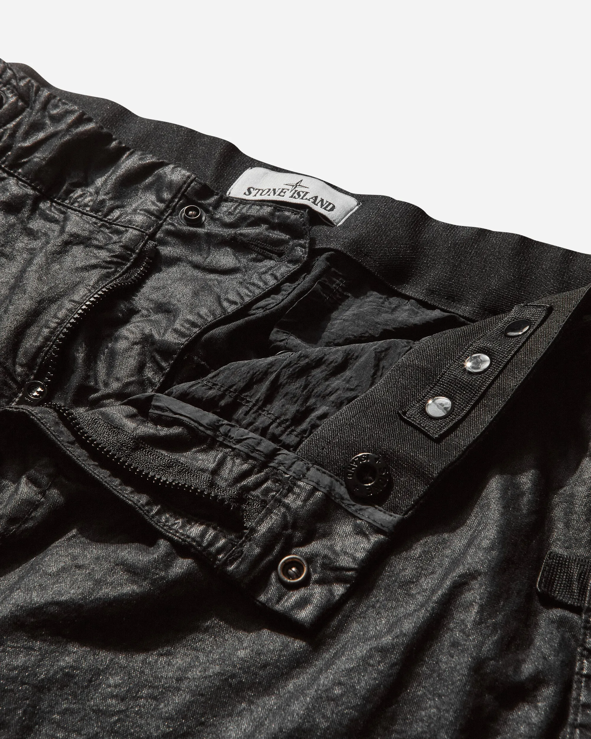 Men's Organic Look Nylon Panama-TC Pants Black