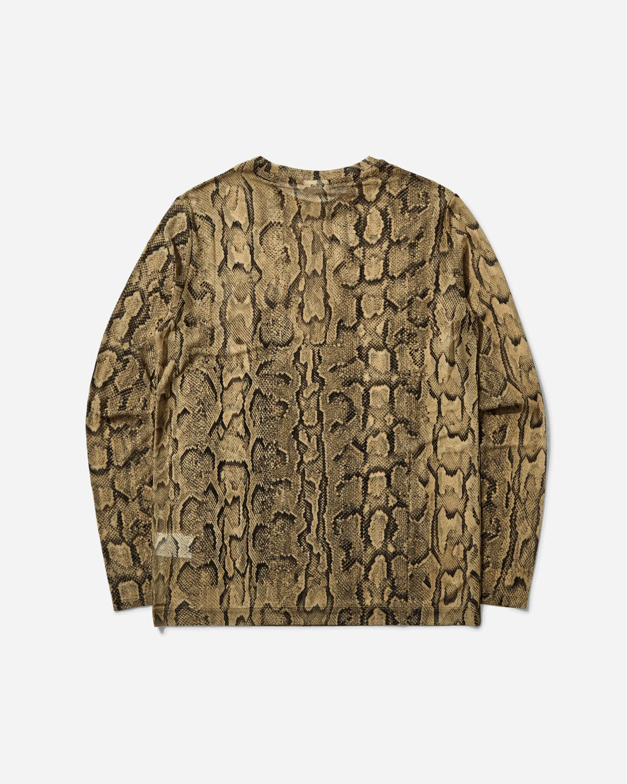 Men's Snake Print Longsleeve T-Shirt Sand