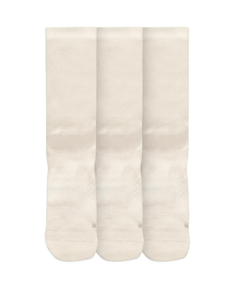 Merino Crew Socks Off White 3-Pack