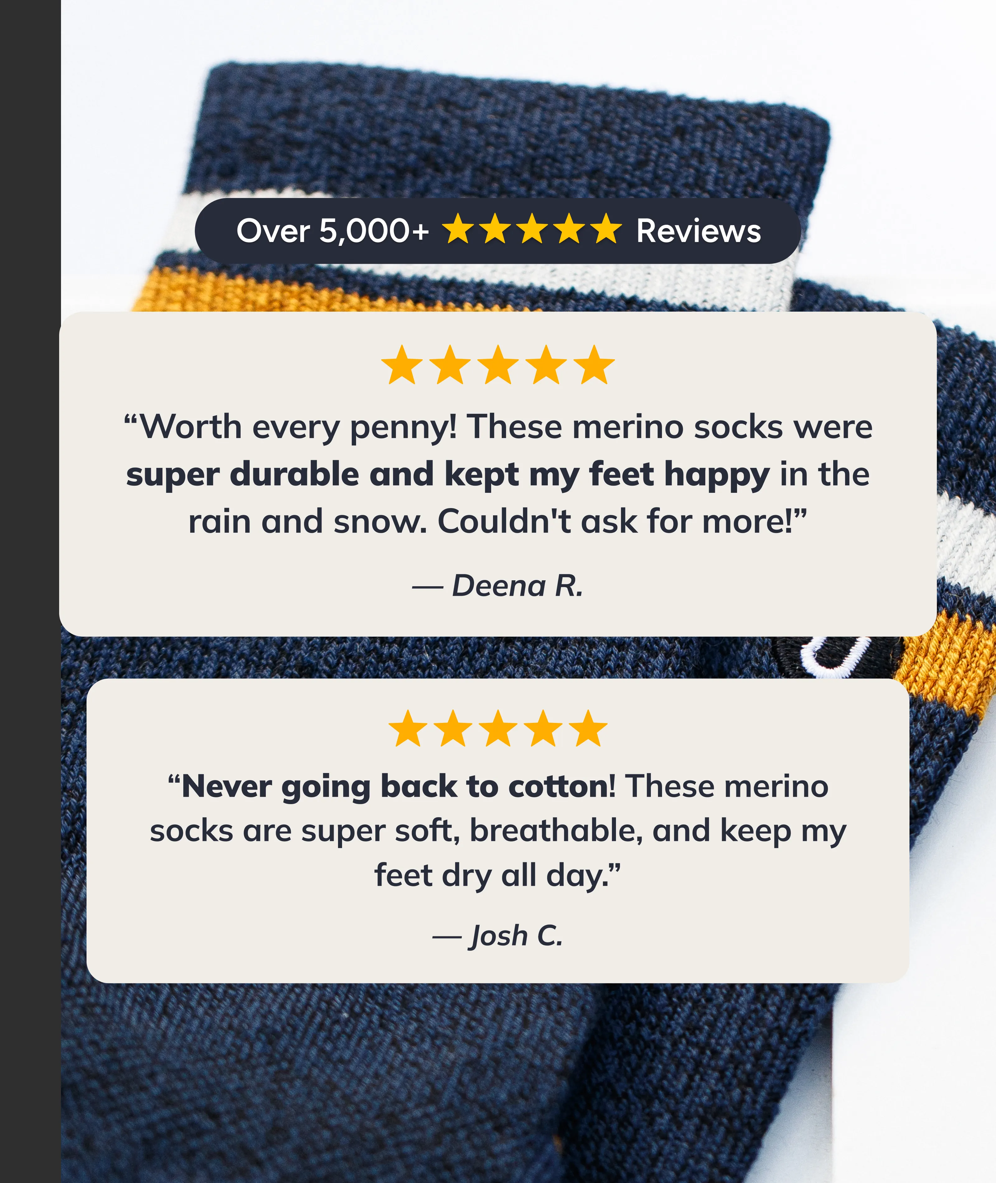 Merino Crew Socks Royal
