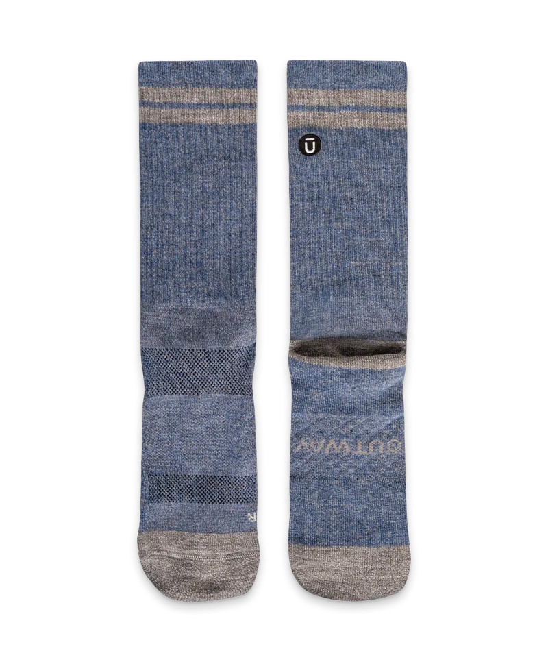 Merino Crew Socks Sky