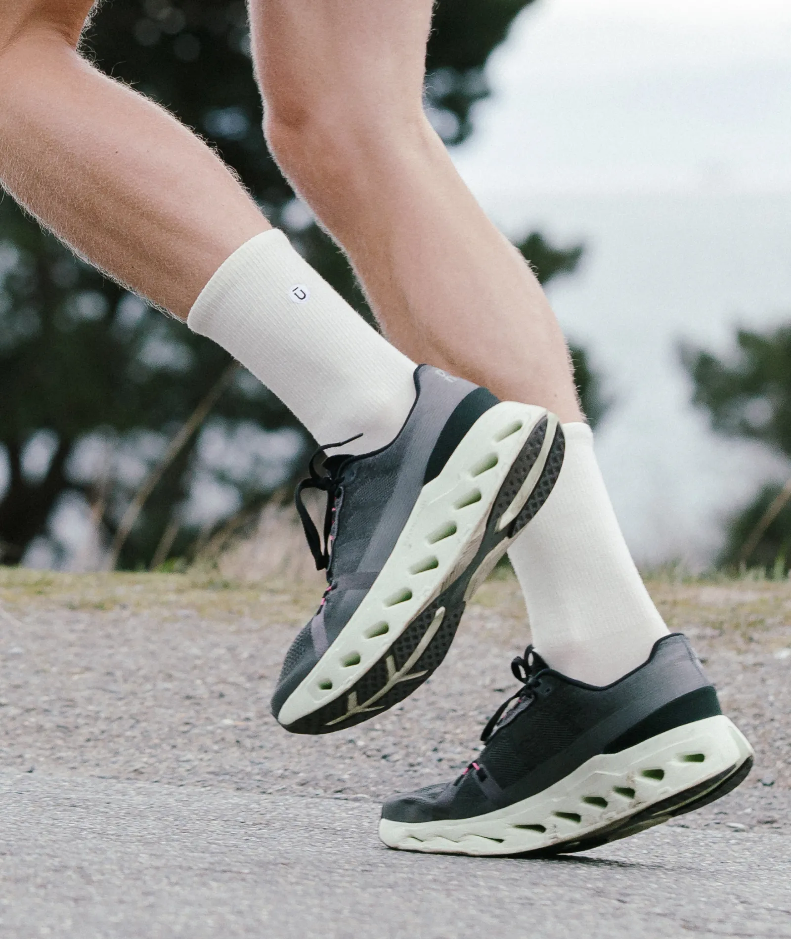 Merino Lite Crew Socks Off White 3-Pack