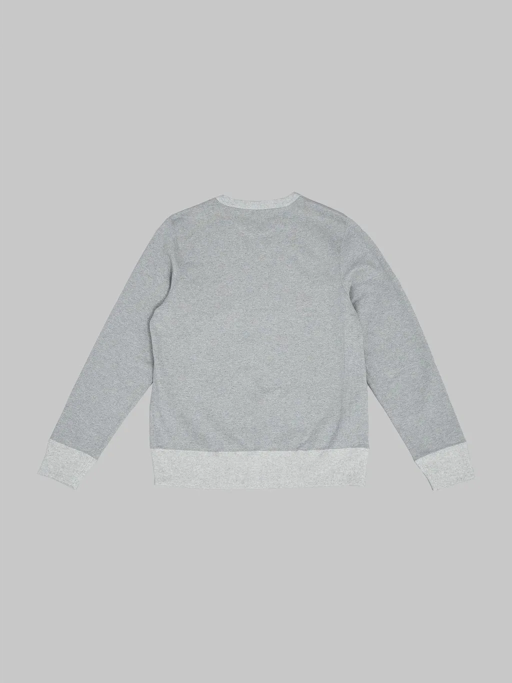 Merz b. Schwanen 3S48 Loopwheeled 12.4oz Classic Fit Heavy Sweatshirt Grey Melange