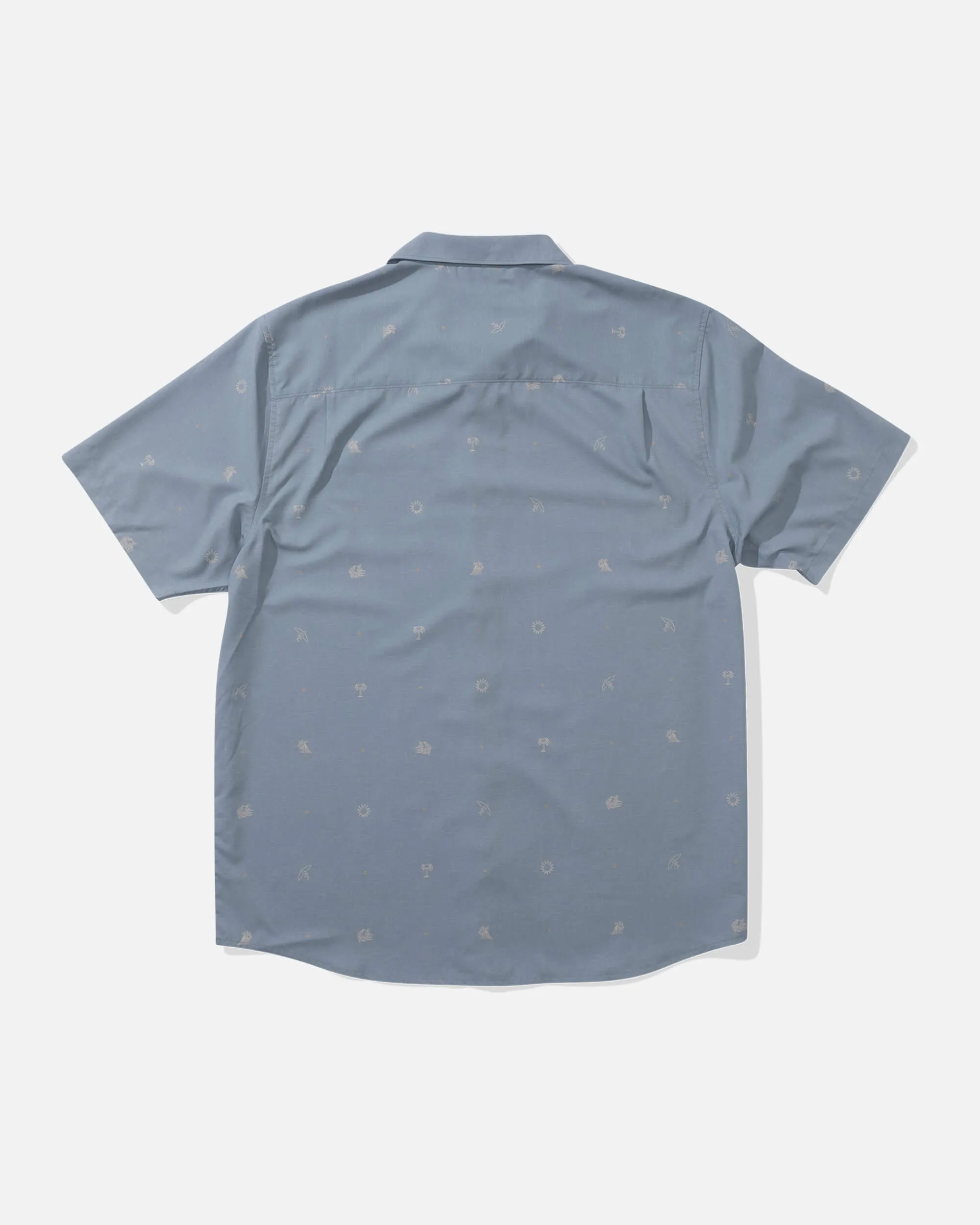 Micro Vibes Ss Tech Woven - Deep Sea
