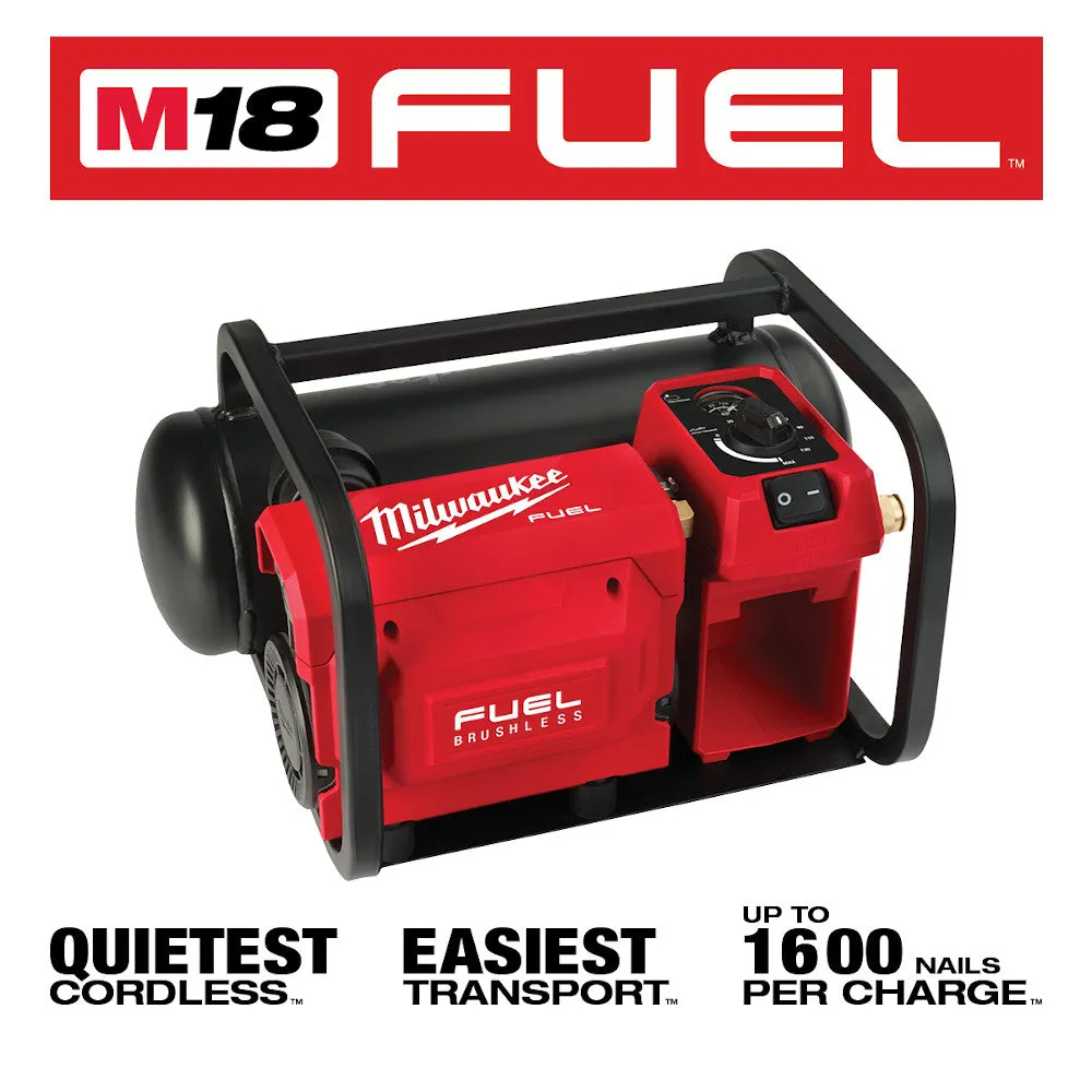 Milwaukee 2840-80 M18 FUEL 18V 2 Gallon Quiet Air Compressor - Bare Tool Recon