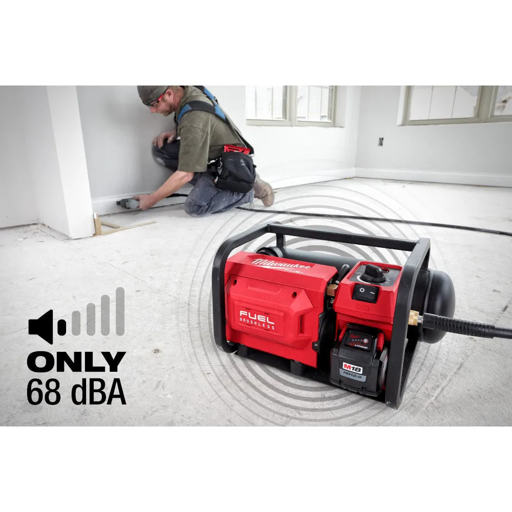Milwaukee 2840-80 M18 FUEL 18V 2 Gallon Quiet Air Compressor - Bare Tool Recon