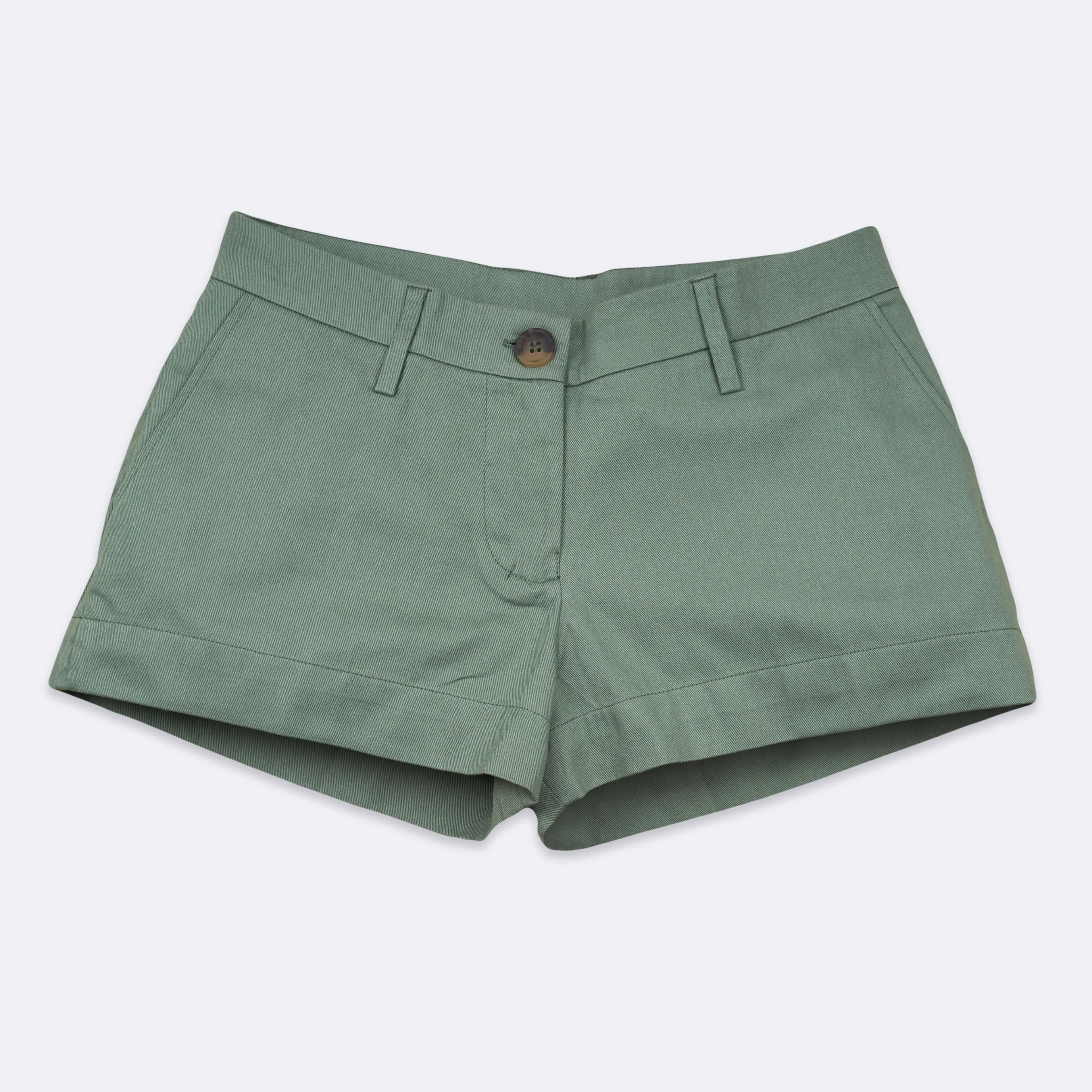 MINI BERMUDA - Cotton Twill | Light Olive Green