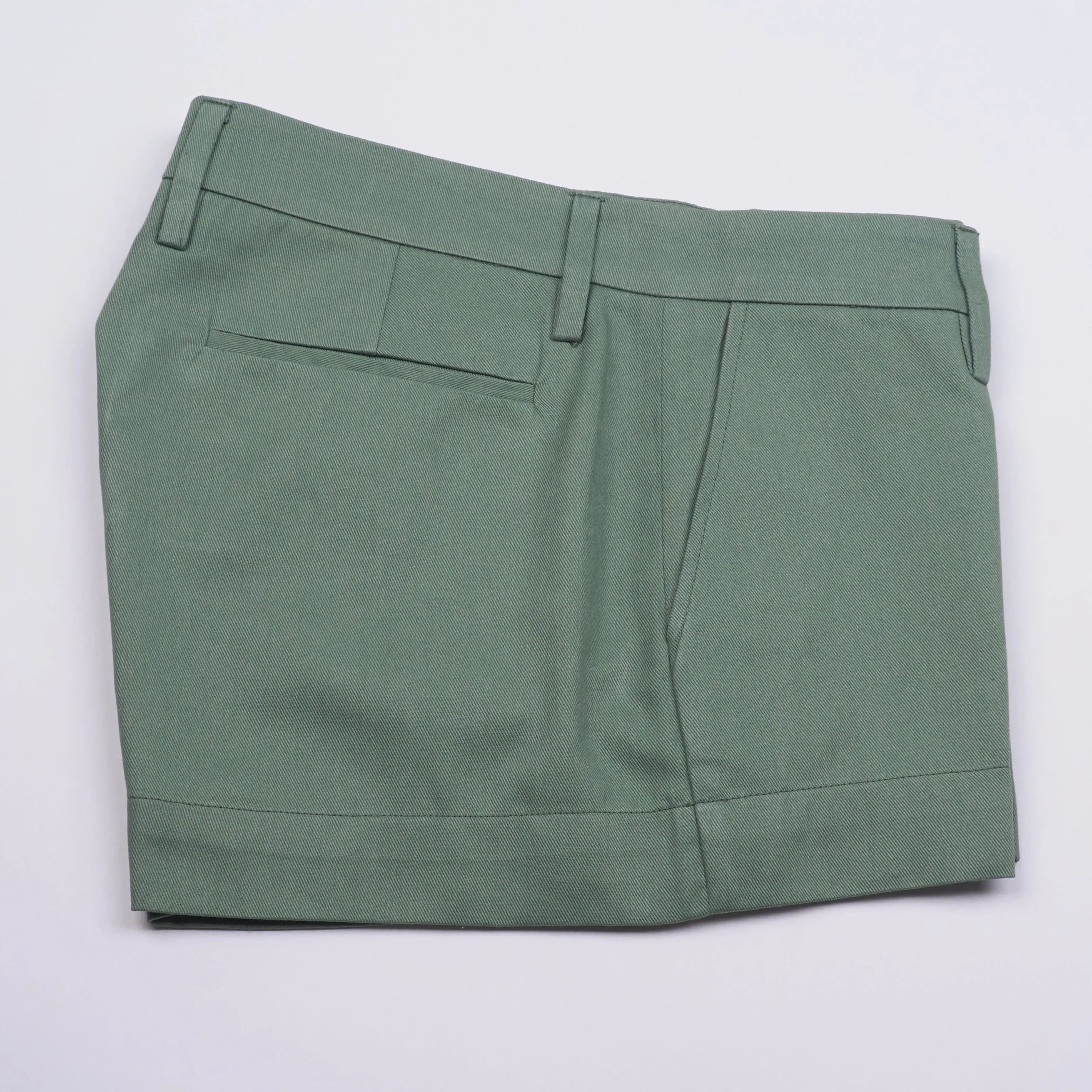 MINI BERMUDA - Cotton Twill | Light Olive Green