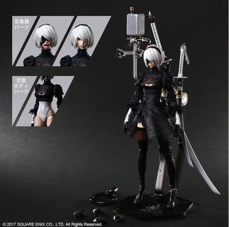 NieR: Automata YoRHa No. 2 Type B 2B (Deluxe Version) Play Arts Kai Action Figure