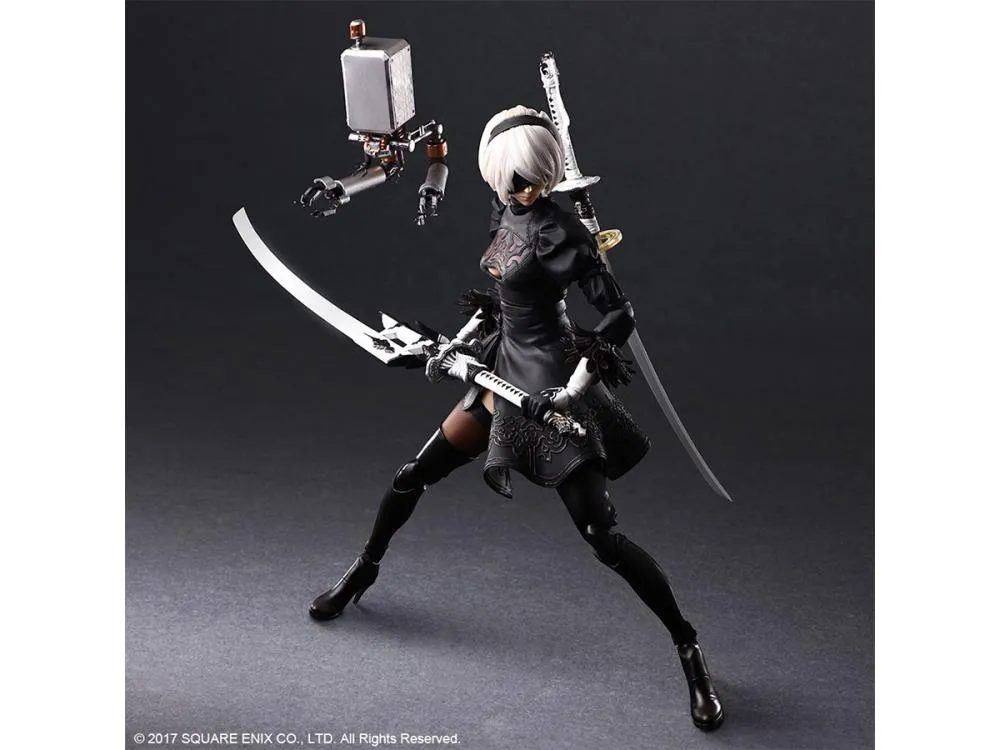 NieR: Automata YoRHa No. 2 Type B 2B (Deluxe Version) Play Arts Kai Action Figure